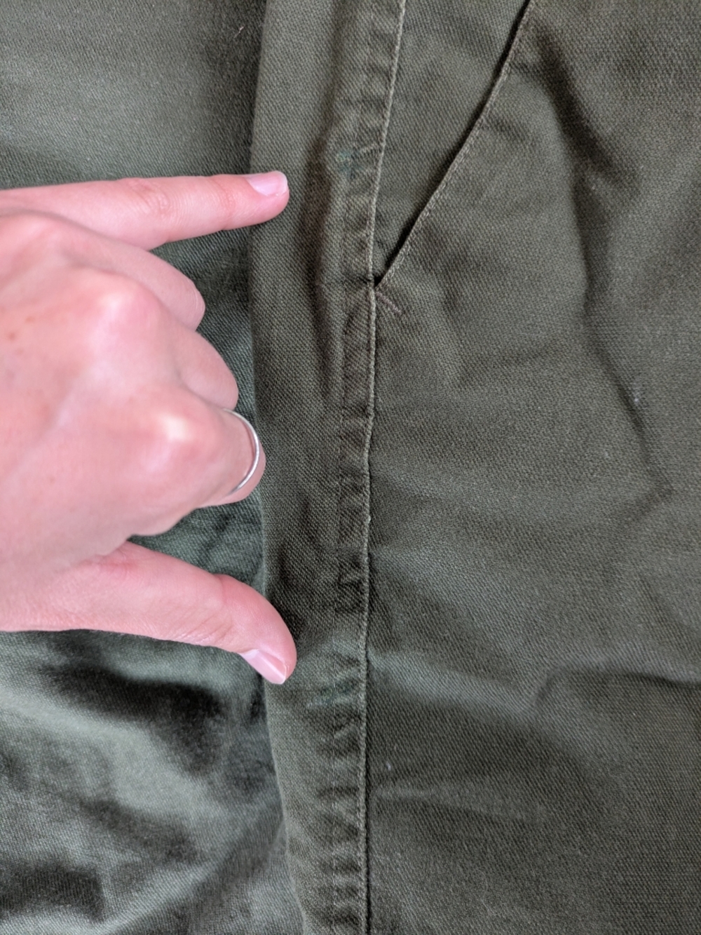 Wildfang Olive Green Drawstring Pants - Picture 4 of 5